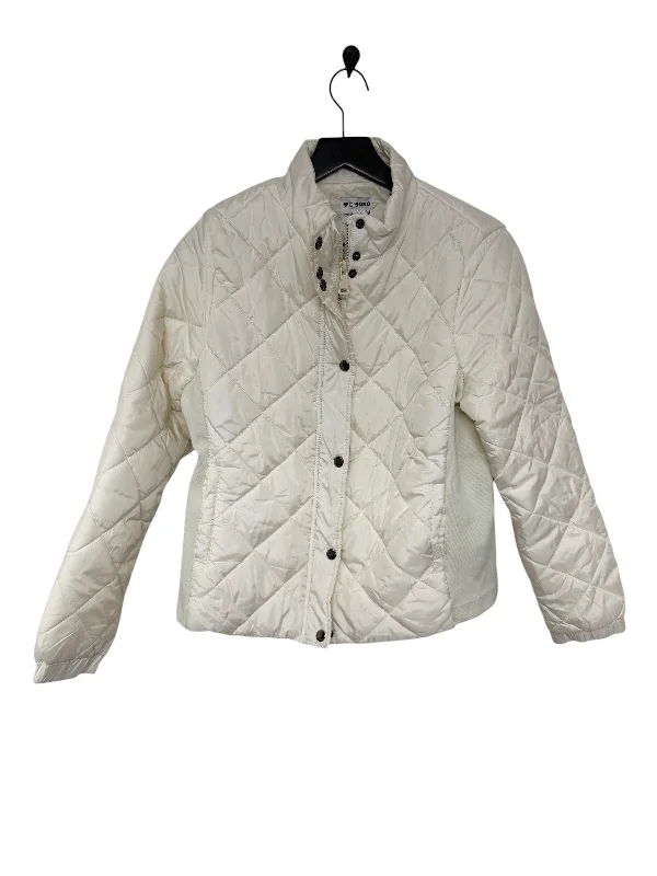 Men's breathable utility jacket-Jacket Puffer & Quilted By Ci Sono In White, Size: M