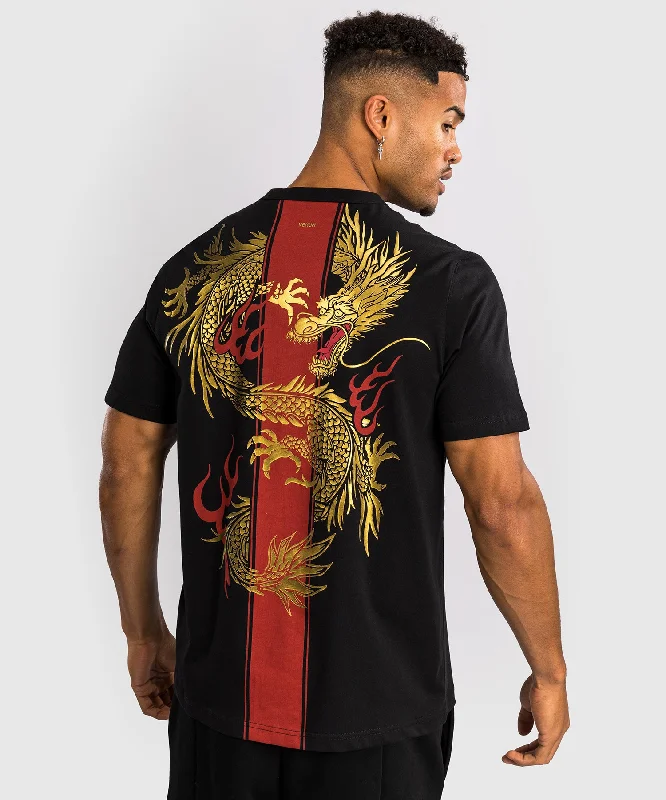 Men's earthy tones t-shirt-Venum x TEKKEN 8 - Marshall Law T-Shirt - Black/Red/Gold