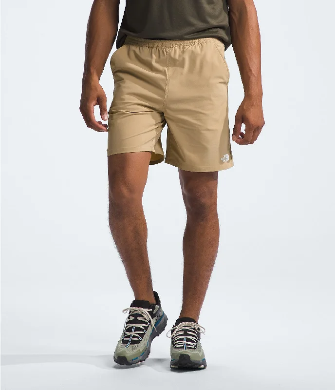 Men's tech-inspired hiking shorts-Men's Wander Short 2.0 - Khaki Stone