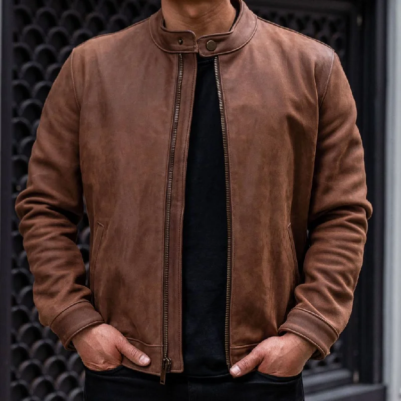 Men's wrinkle-resistant jacket-Racer Jacket | Arizona Adobe