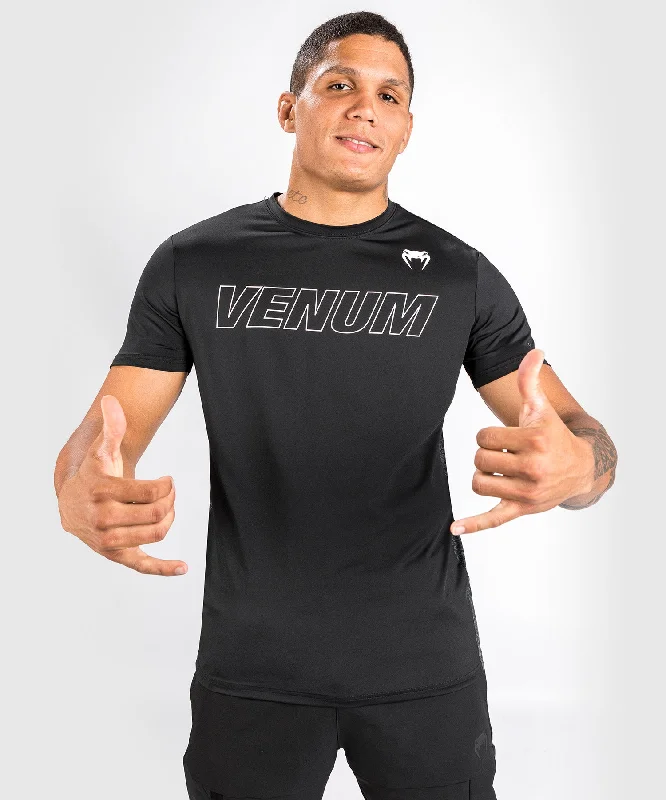 Men's innovative fabric t-shirt-Venum Classic Evo Dry Tech T-Shirt - Black/White