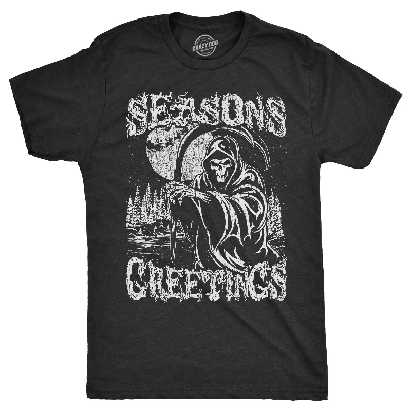 Men's ultra-breathable t-shirt-Seasons Greetings Reaper Men's T Shirt