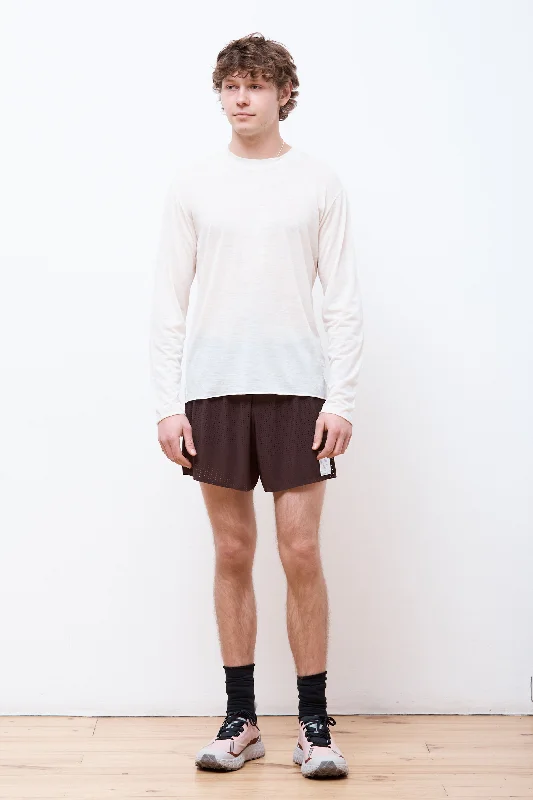 Men's contemporary t-shirt-CloudMerino Long Tee Chalk