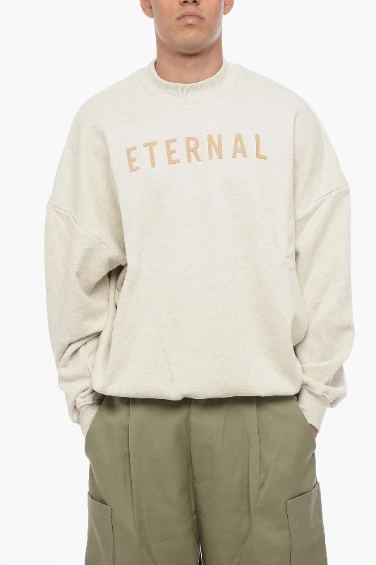 Men's party sweater-Fear Of God Solid Color ETERNAL Crew-neck Sweater