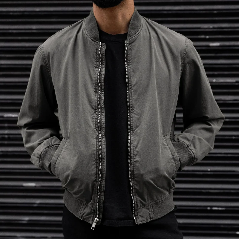 Men's ultra-breathable anorak-Alpha M Bomber | Grey