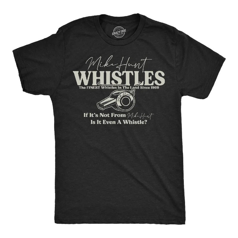 Men's double-layer t-shirt-Mike Hunt Whistles Men's T Shirt