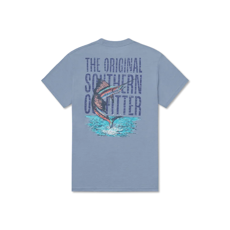 Men's wrinkle-resistant casual t-shirt-SEAWASH™ Tee - Offshore - Marlin